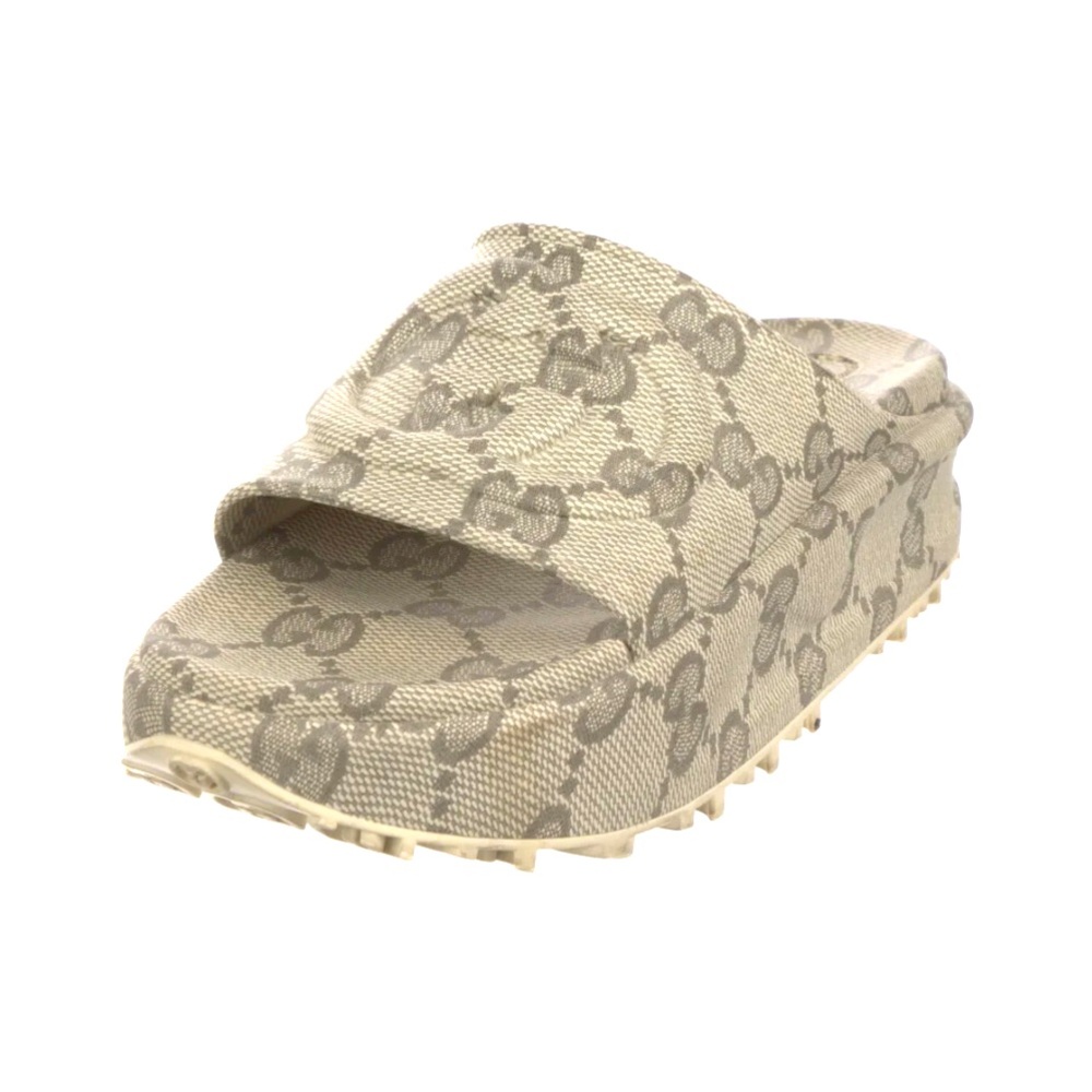 Women's Authentic Gucci Interlocking G Rubber Espadrilles